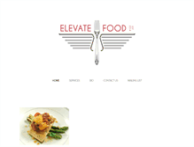Tablet Screenshot of elevatefoodforyou.com